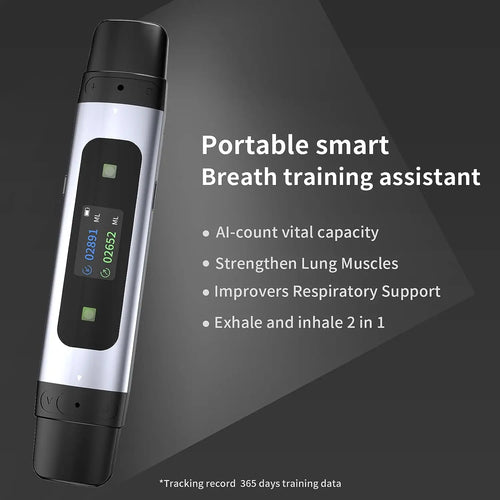 Used for Exercising Respiratory Health and Lung Muscles,Intelligent Breathing Trainer, Spirometer Fitness Strength Trainer