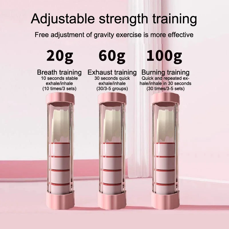 Adult-Friendly Lung Capacity Training Setup - Breathing Exercise Device for Building Muscles