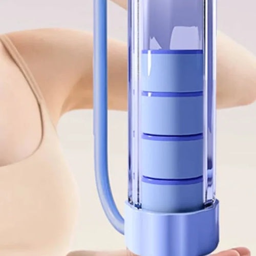 Adult-Friendly Lung Capacity Training Setup - Breathing Exercise Device for Building Muscles
